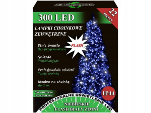 Lampki Choinkowe Zewnętrzne Flash Iskra 300 Led N