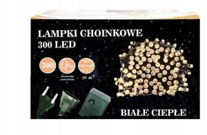 Lampki Choinkowe 300 Led Na Choinkę Led300 Białe C