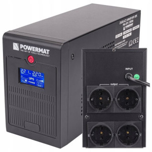 Zasilacz Awaryjny Ups Lcd 1200va 720w 2x 7ah