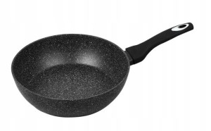 Patelnia Granitowa Marmurkowa 24cm Indukcja