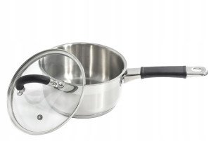 Rondel Z Pokrywką Stalowy Rondelek Z Pokrywką 1,5l