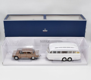 Peugeot 404 + Caravan Henon - 1965 Norev 1:18