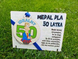 Medal dla mężczyzny na 50 urodziny. Super prezent