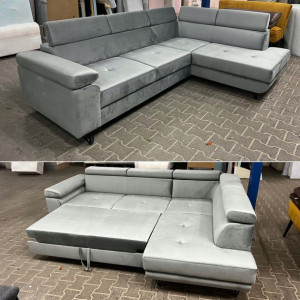 Narożnik JUNIOR 250 cm z funkcją spania Velvet