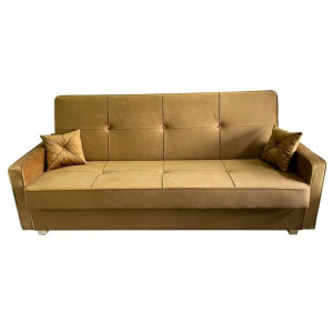 Złota Wersalka Marco Sofa Do Spania Plamoodporna