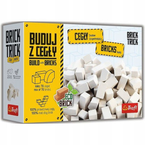 Brick trick 61557 cegły zamkowe białe Trefl