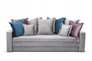 Sofa Glamour WENECJA rozkładana wygodna PODUCHY