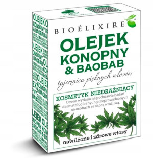 Bioelixire Olejek Konopny I Baobab Do Włosów 20ml