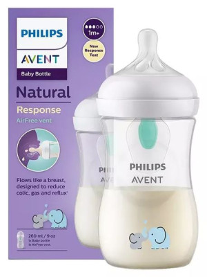Avent RESPONSE butelka 260 natural z wkładką air free