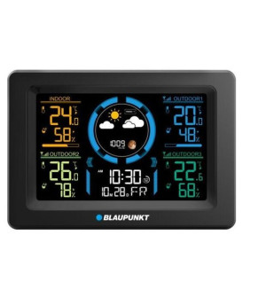 Stacja pogodowa Blaupunkt WS40BK z 3 czujnikami zewn