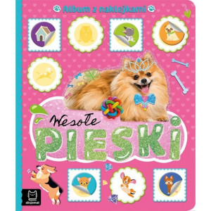 AKSJ wesołe pieski album z naklejkami