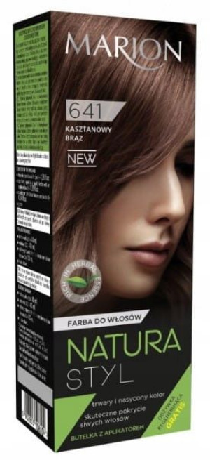kasztanowy brąz - farba do włosów 80ml + odżywka