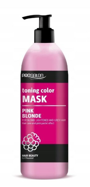 PINK BLONDE MASKA - do włosów blond, rozjaśnianych