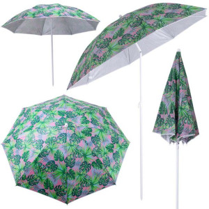 Parasol ogrodowy plażowy regulowany 180cm łamany liście