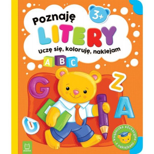 AKSJ 30669 poznaję litery. Uczę się, koloruje, naklejam 3+