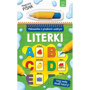 AKSJ malowanka z pisakiem wodnym literki 69113