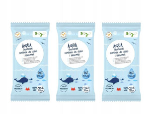 Zestaw Seyo Kids Chusteczki Nawilżane 3 x 20 szt.