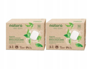 Zestaw Natura Eko Tabletki Do Zmywarki 2 x 30 szt.