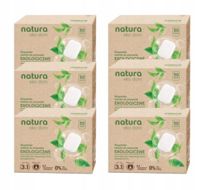 Zestaw Natura Eko Tabletki Do Zmywarki 6 x 30 szt.