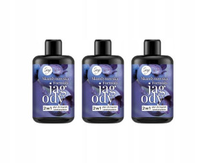 Zestaw Żel Pod Prysznic 2W1 Jagoda 3 x 300 ml