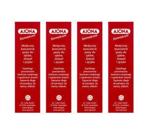 Zestaw Ajona Medyczna Pasta Do Zębów 4 x 25 ml
