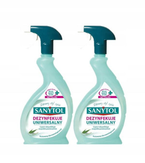 Sanytol Płyn Czyszczący W Sprayu 2 x 500 ml