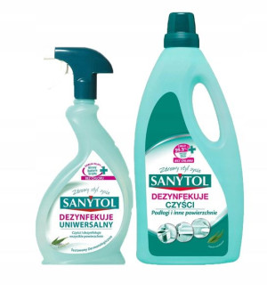 Zestaw Sanytol Spray 0,5l + Płyn Dezynfekujący 1l