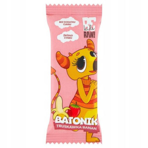 Be Raw! Kids Baton Truskawka-banan 25 g
