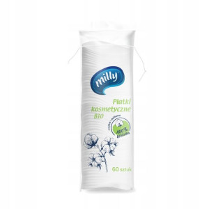 Milly Płatki Kosmetyczne Bio Bawełna 60 szt.