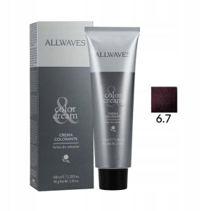 Allwaves Farba Do Włosów 6.7 Śliwkowy 100 ml