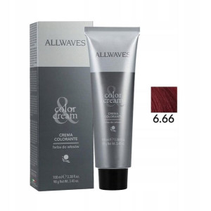 Allwaves Farba Do Włosów 6.66 Świetlista Czerwień