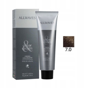 Allwaves Farba Do Włosów 7.0 Średni Blond 100 ml