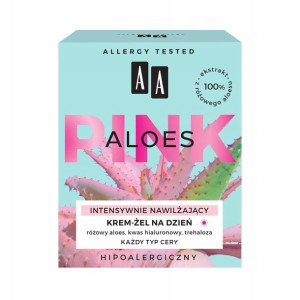 AA Aloes Pink Nawilżający Żelowy Krem Na Dzień