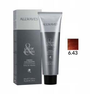 Allwaves Color Creme Farba Do Włosów 6.43 Migdał