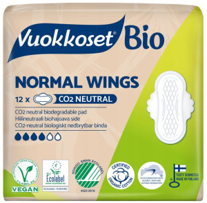 Vuokkoset BIO Podpaski Higieniczne Normal 12 szt.