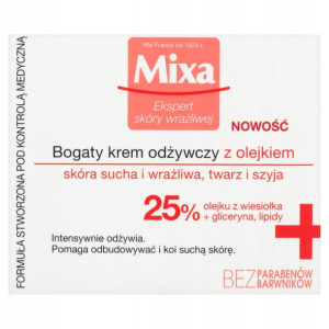 Mixa Krem Do Twarzy Odżywczy z Olejkiem 50 ml
