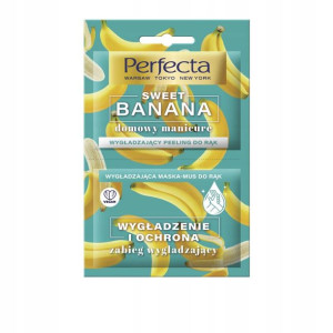 Perfecta Sweet Banana Peeling + Maska Do Rąk 12 ml