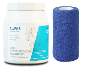 ALAVIS ™ MSM dla koni 600g przeciw stanom zapalnym i bólom + Kerbl Samoprzy