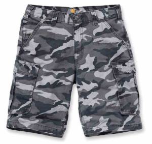 Spodenki Carhartt Rugged Short Cargo Camo Gray W32