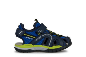 GEOX SANDAŁY C4344 ROYAL/LIME water friendly