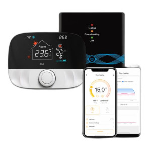 Termostat bezprzewodowy pieca/zaworu RF+WiFi TUYA