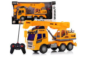 Auto Budowlane Zdalnie Sterowane Dzwig Rc Duży Led