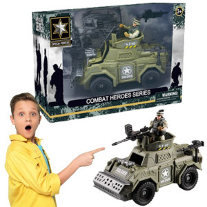 Zestaw Wojskowy Militarny Wóz Bojowy Żołnierz Akce