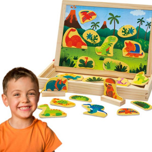 Układanka Magnetyczna Dinozaury Puzzle Magnesy