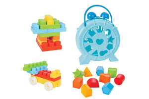 Zestaw Sorter Zegar Klocki Układanka Montesssori