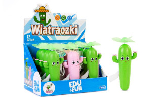 Wiatraczek Edu&Fun Kaktus 12 Szt/Disp.