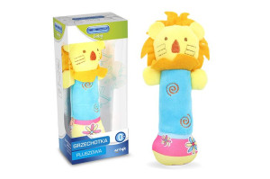 Grzechotka Pluszowa E-Edu Baby Lew