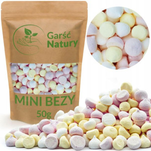 Posypka NA TORT Mini BEZY BEZIKI Dekoracje 50g do lodów gofrów deserów
