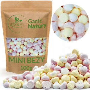 Posypka NA TORT Mini BEZY BEZIKI Dekoracje 100g do lodów gofrów deserów