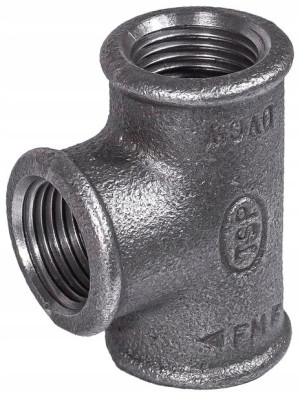 Trójnik Równoprzelotowy W/w 1/2'' Dn15 Stal Czarna